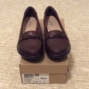 Burgundy Clarks Casual Loafer